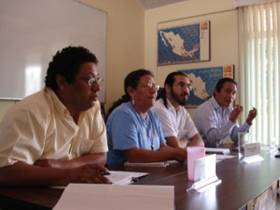 Representantes de organismo civiles por la defensa de los terriotiros de los pueblos orgininarios