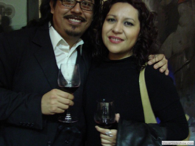Joao Quiroz y Sirena Raquel ya llevaban sus copas